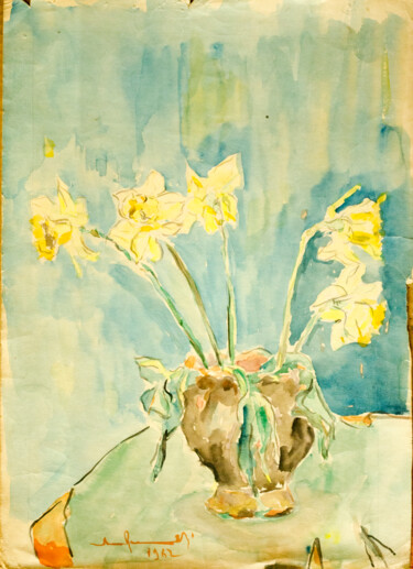 Vase with narcissi