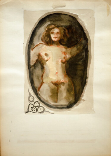 Nude standing - Oval