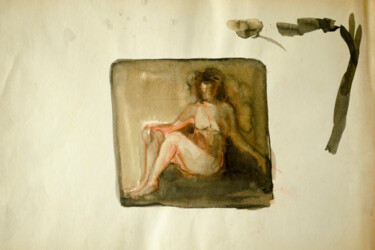 Sitting Nude Aquarelle